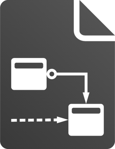 application x dia diagram icon