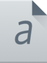 application x font afm icon