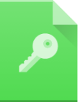 application x pem key icon