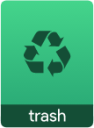 application x trash icon