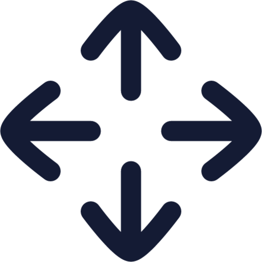 arrow all direction icon