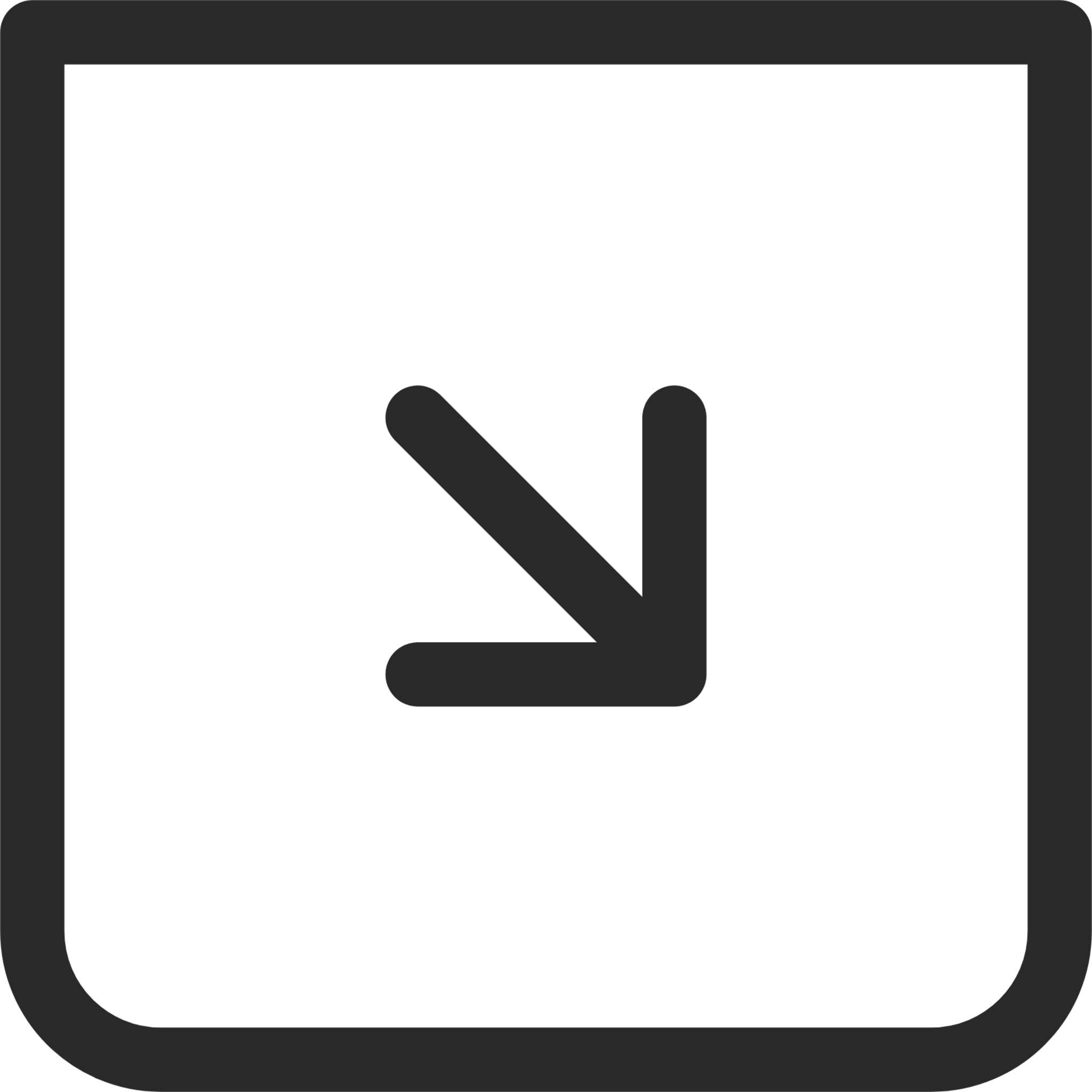 arrow bottom right 3 square icon