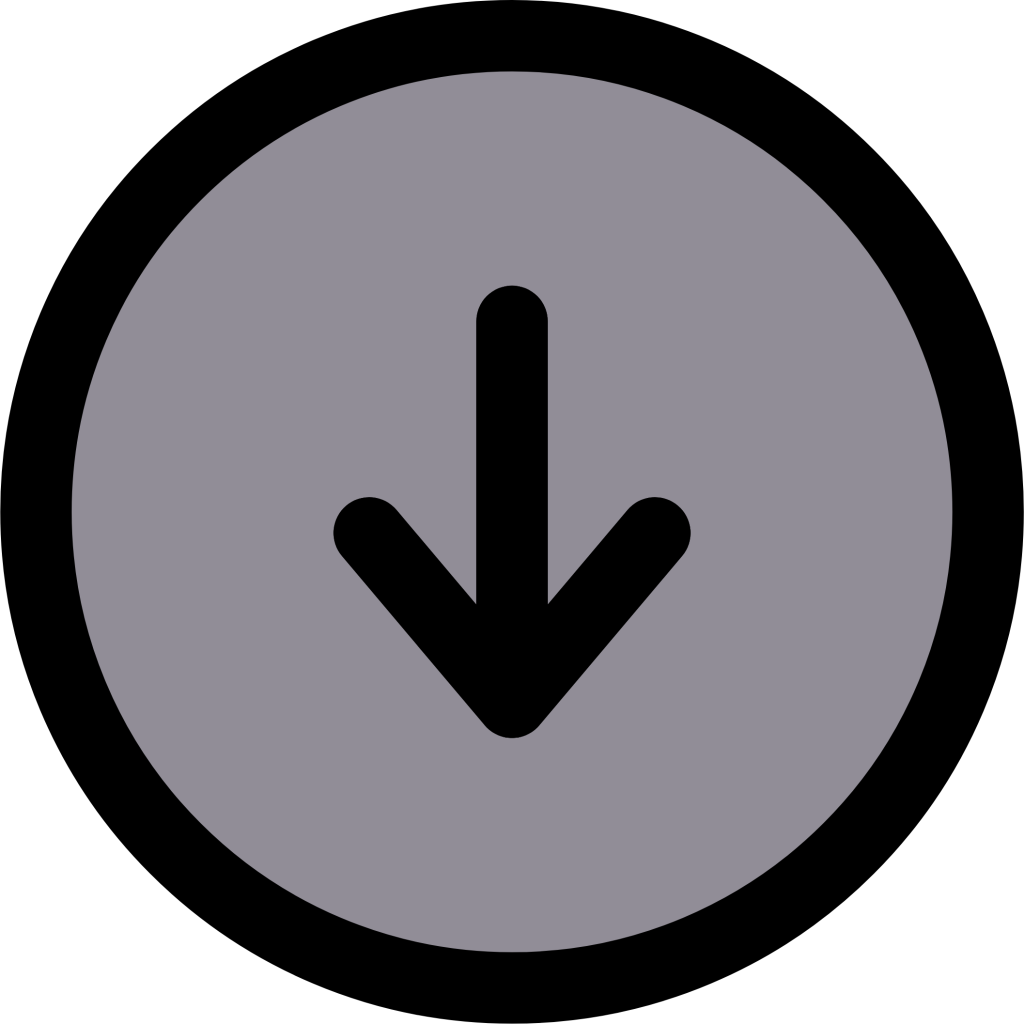 arrow circle down icon