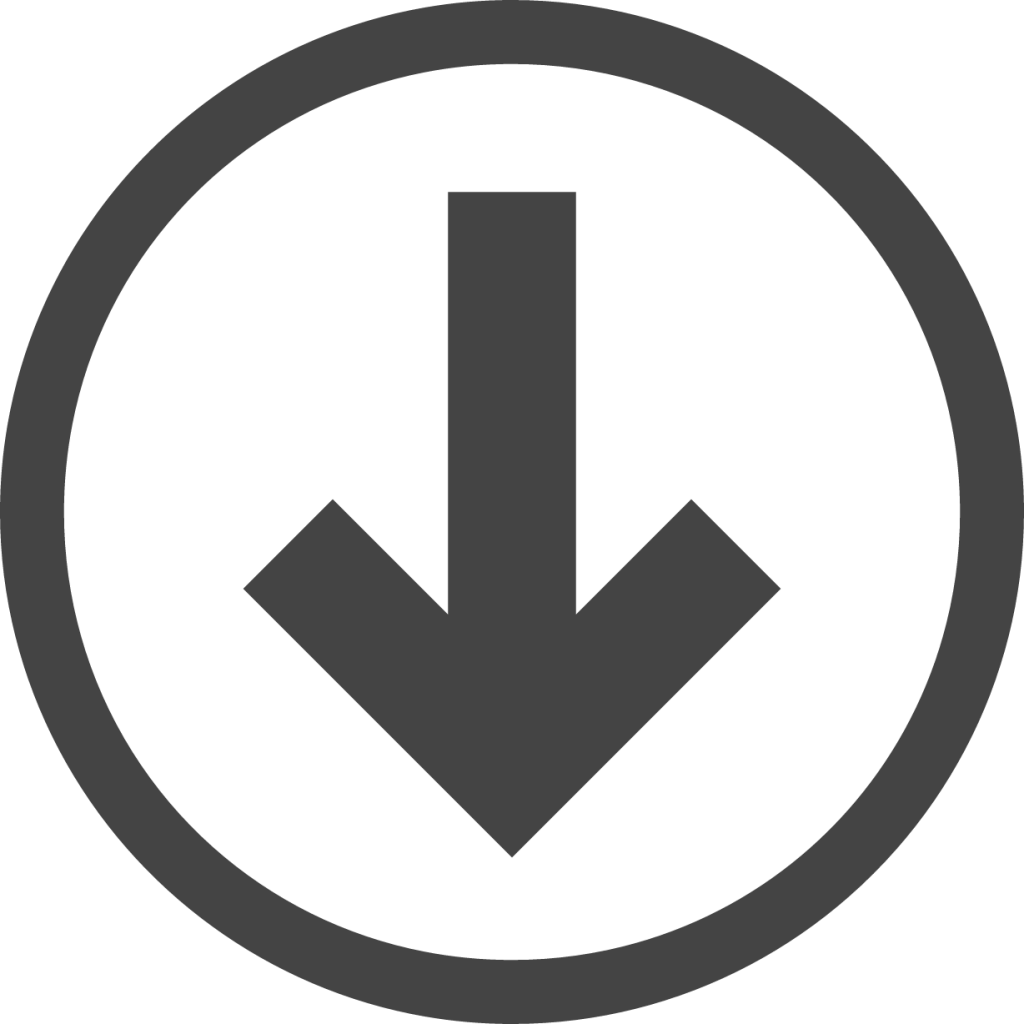 arrow circle down o icon