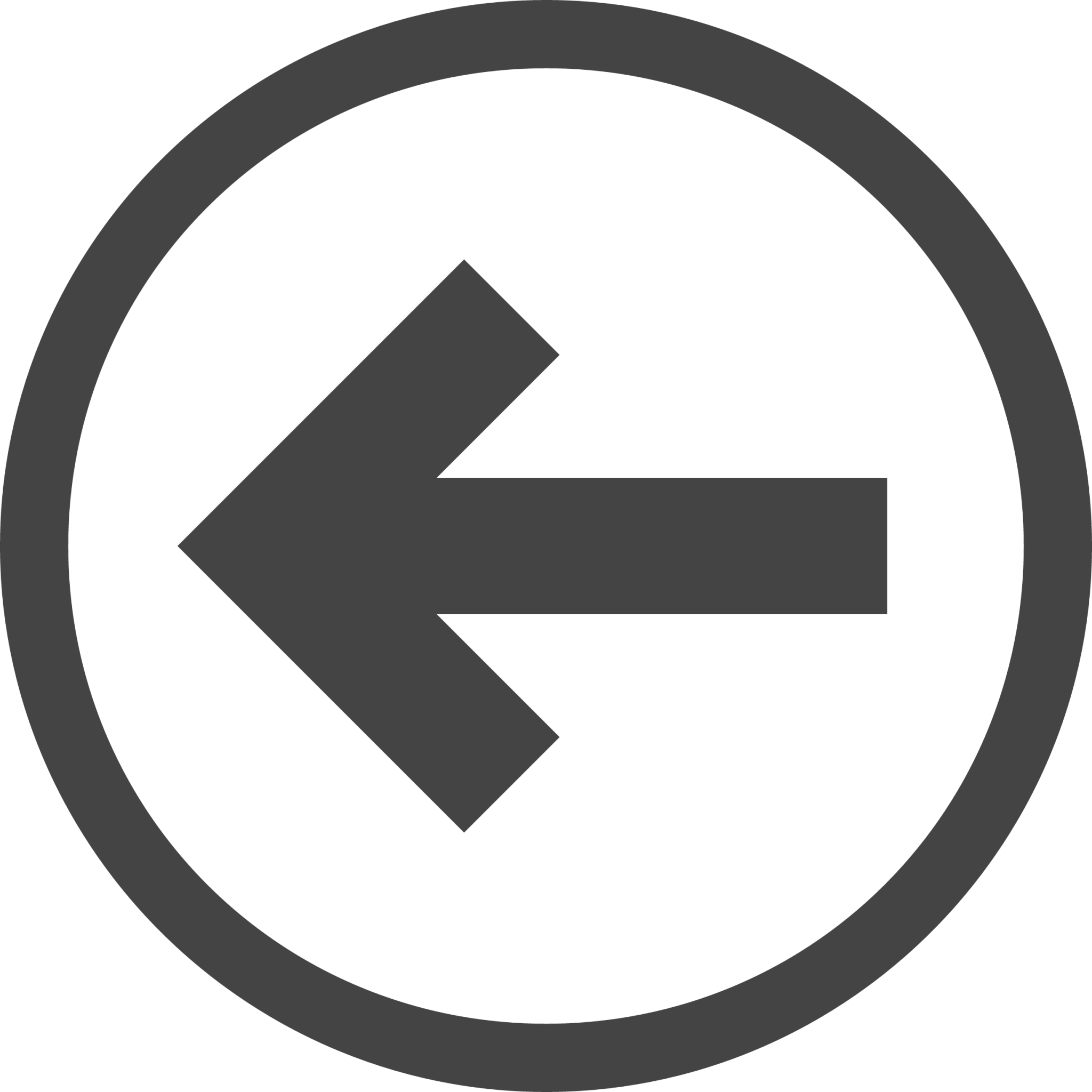 arrow circle left o icon