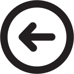 arrow circle left outline icon
