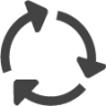 arrow circle rycycle icon
