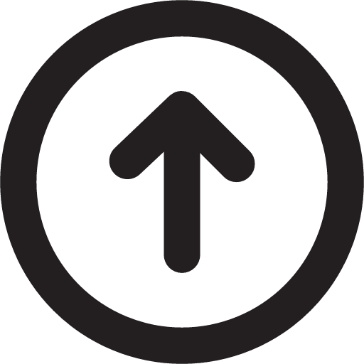 arrow circle up outline icon