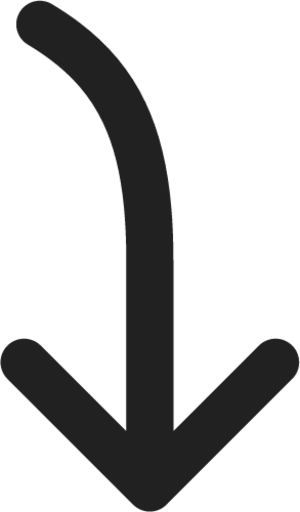 Arrow Curve Down Right icon