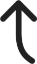 Arrow Curve Up Left icon