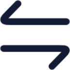 arrow data transfer horizontal icon