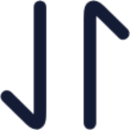 arrow data transfer vertical icon