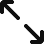 arrow diagonal double opp icon