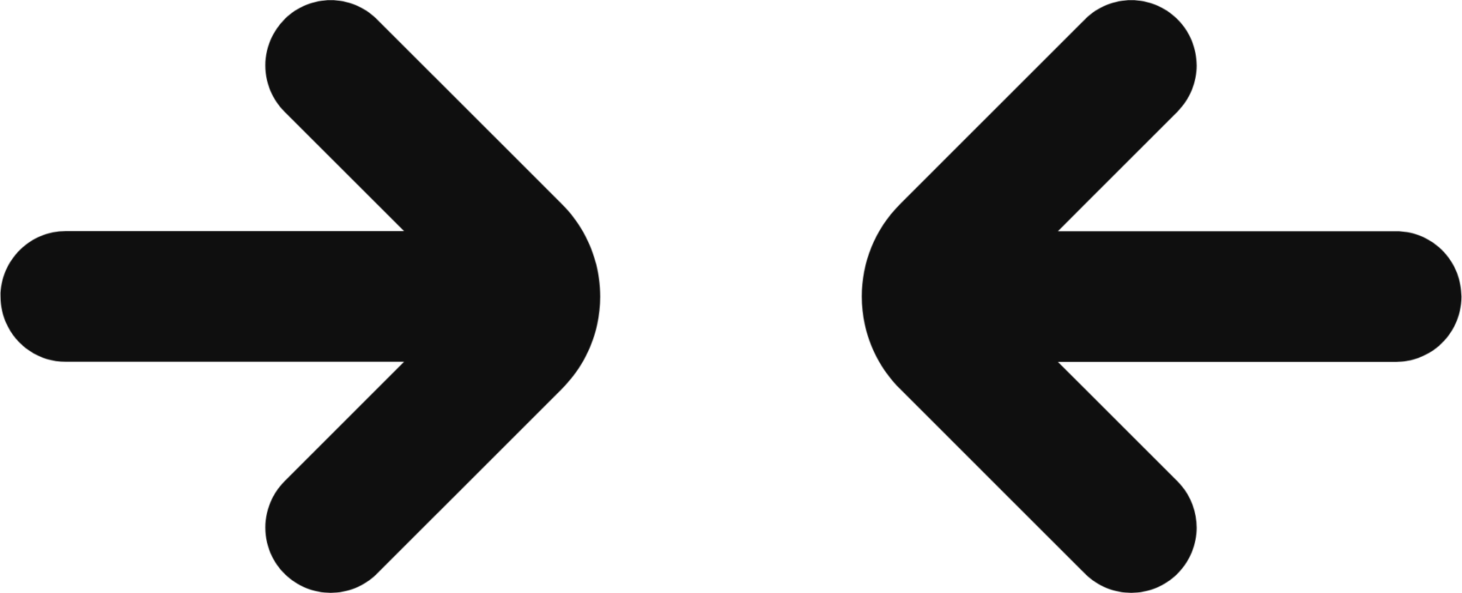 arrow double horizontal in icon