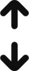 arrow double vertical icon