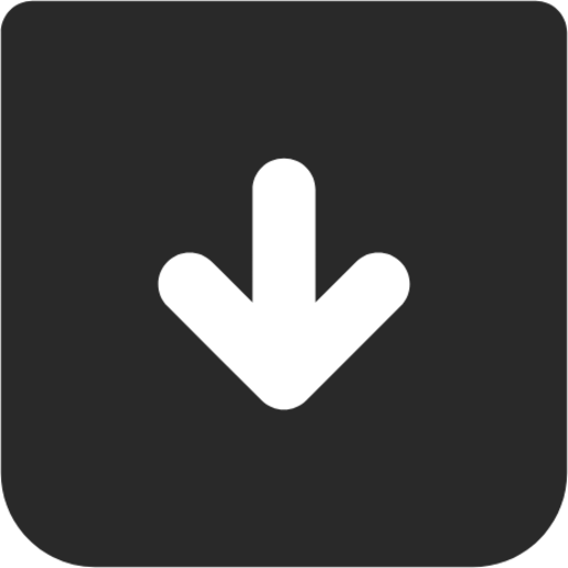 arrow down 3 square icon