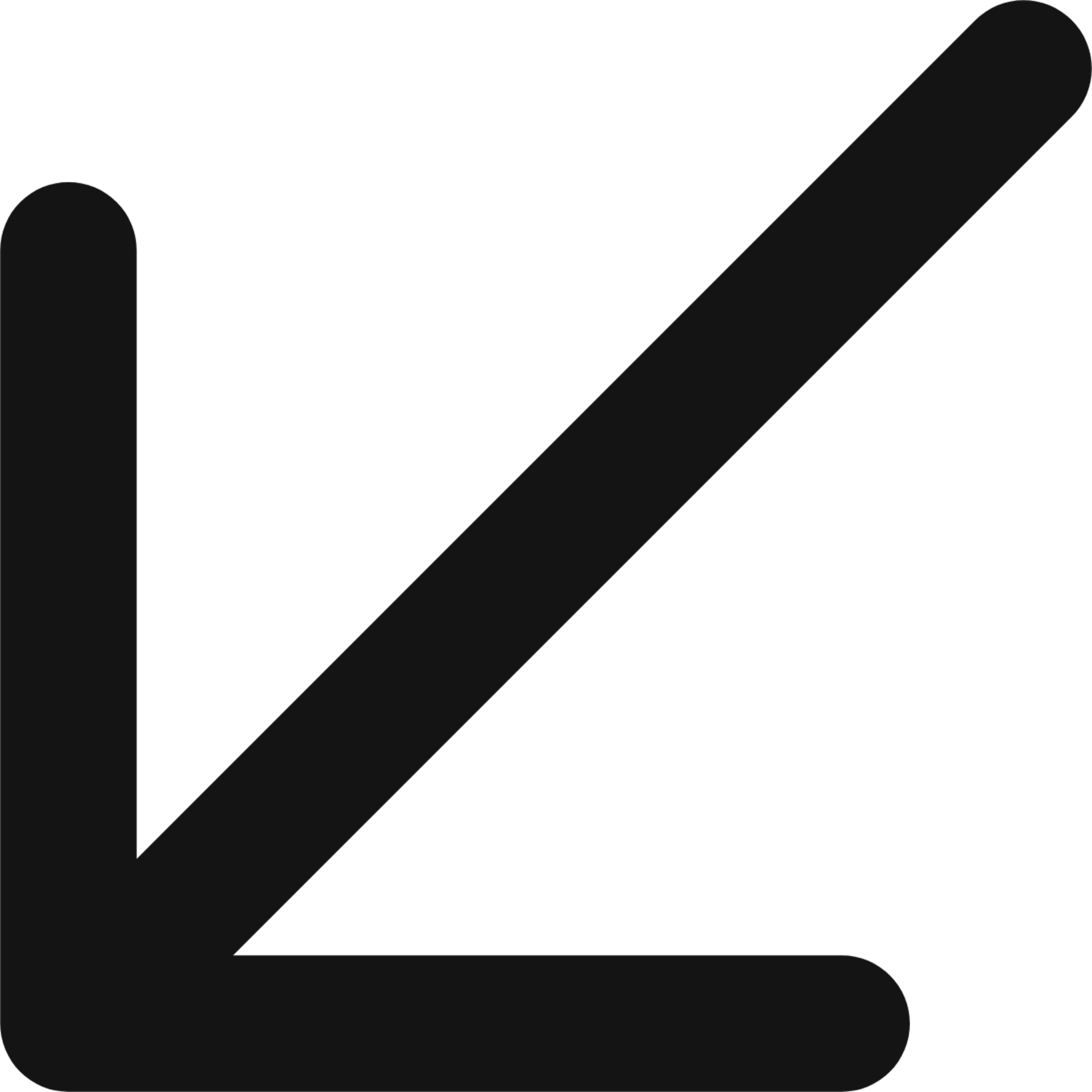 arrow down left icon