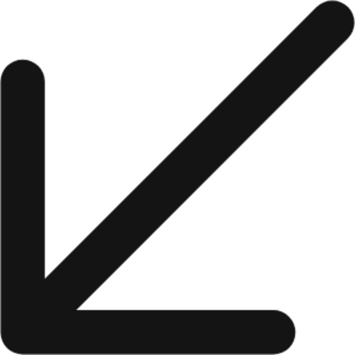 arrow down left icon