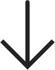 Arrow down light icon