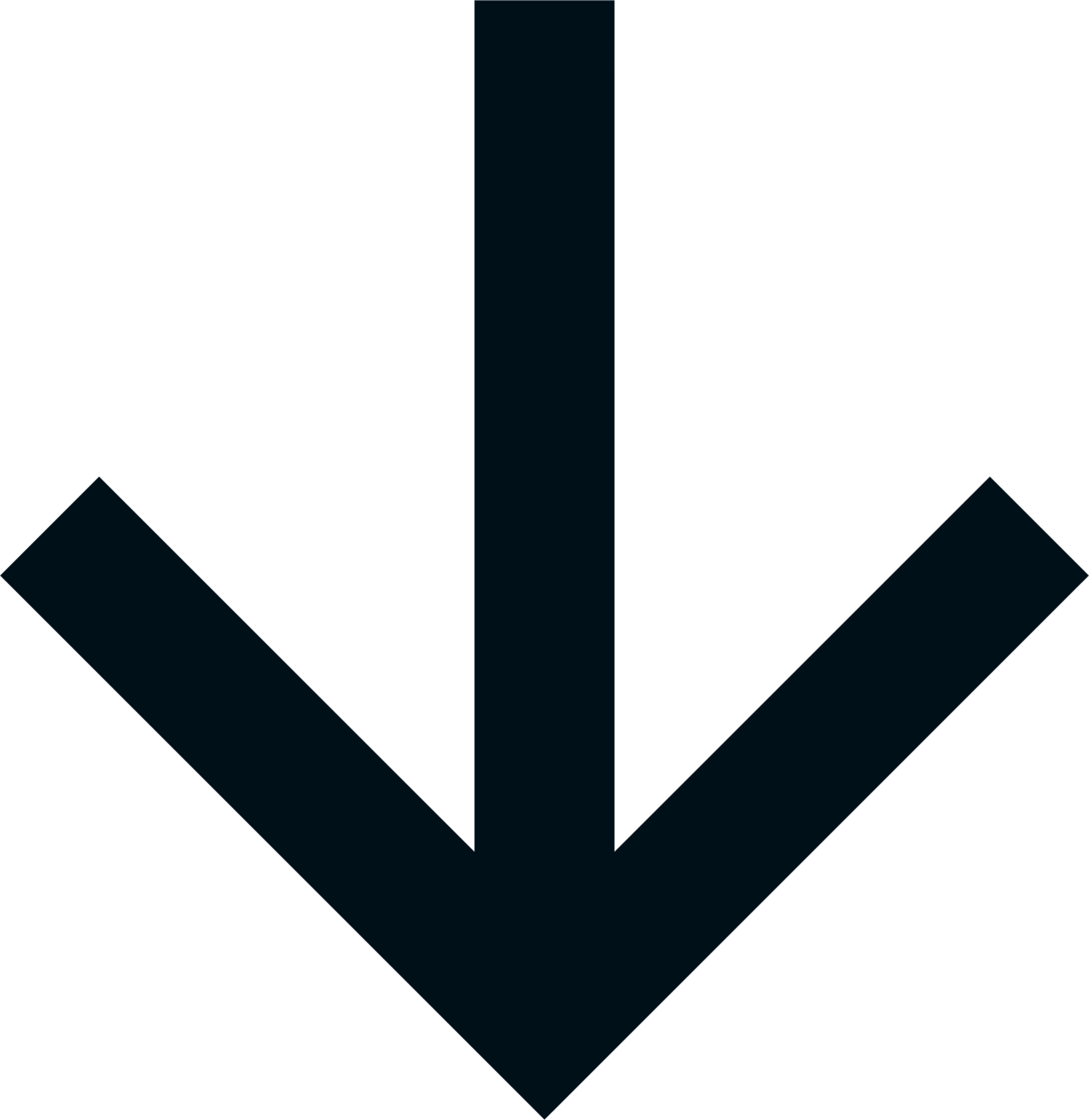 arrow down line icon