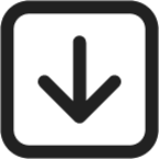 Arrow Down Square icon