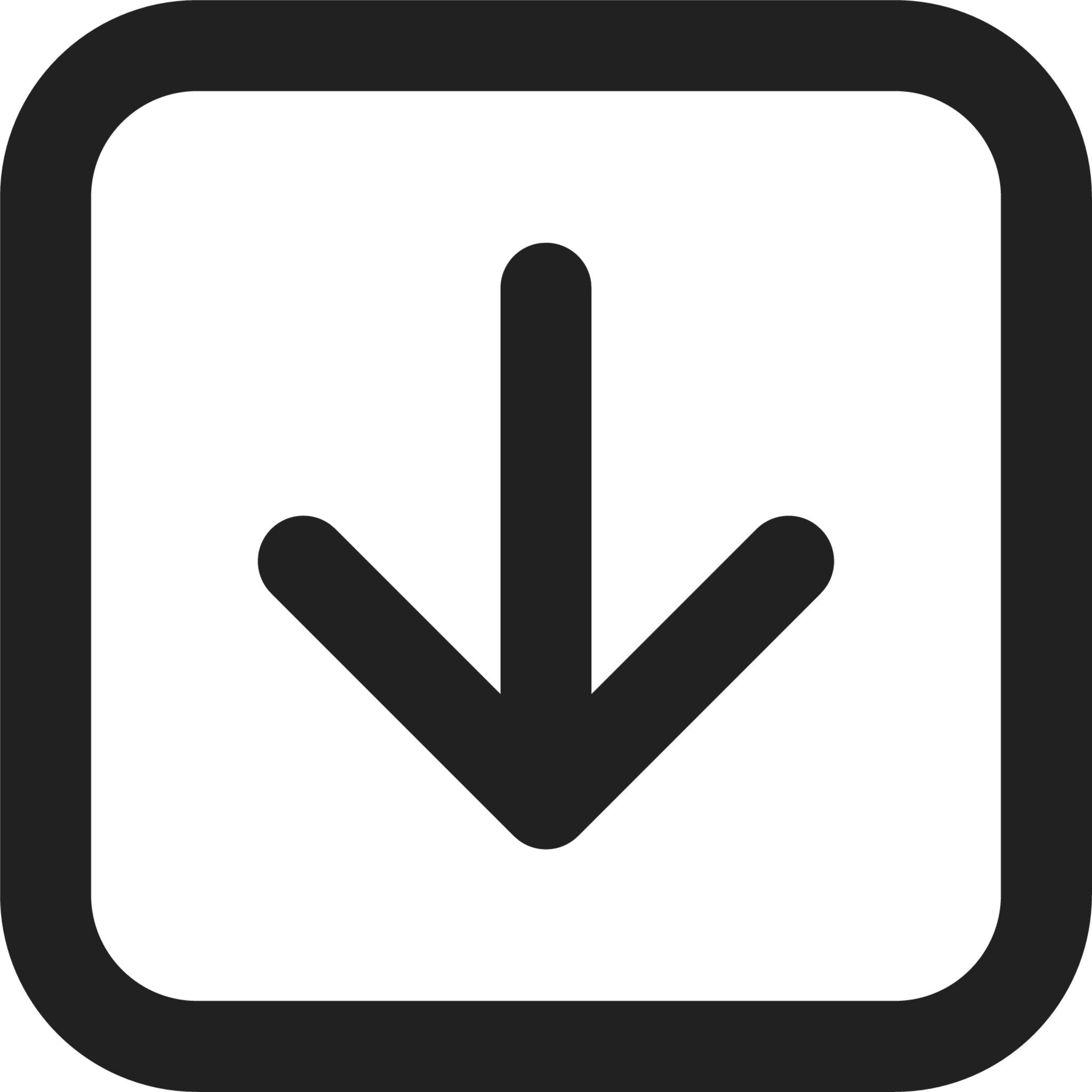 Arrow Down Square icon