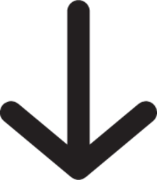 arrow downward outline icon