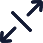 arrow expand diagonal icon