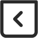 arrow left 4 square icon