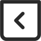 arrow left 4 square icon