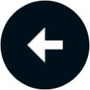 arrow left circle fill icon