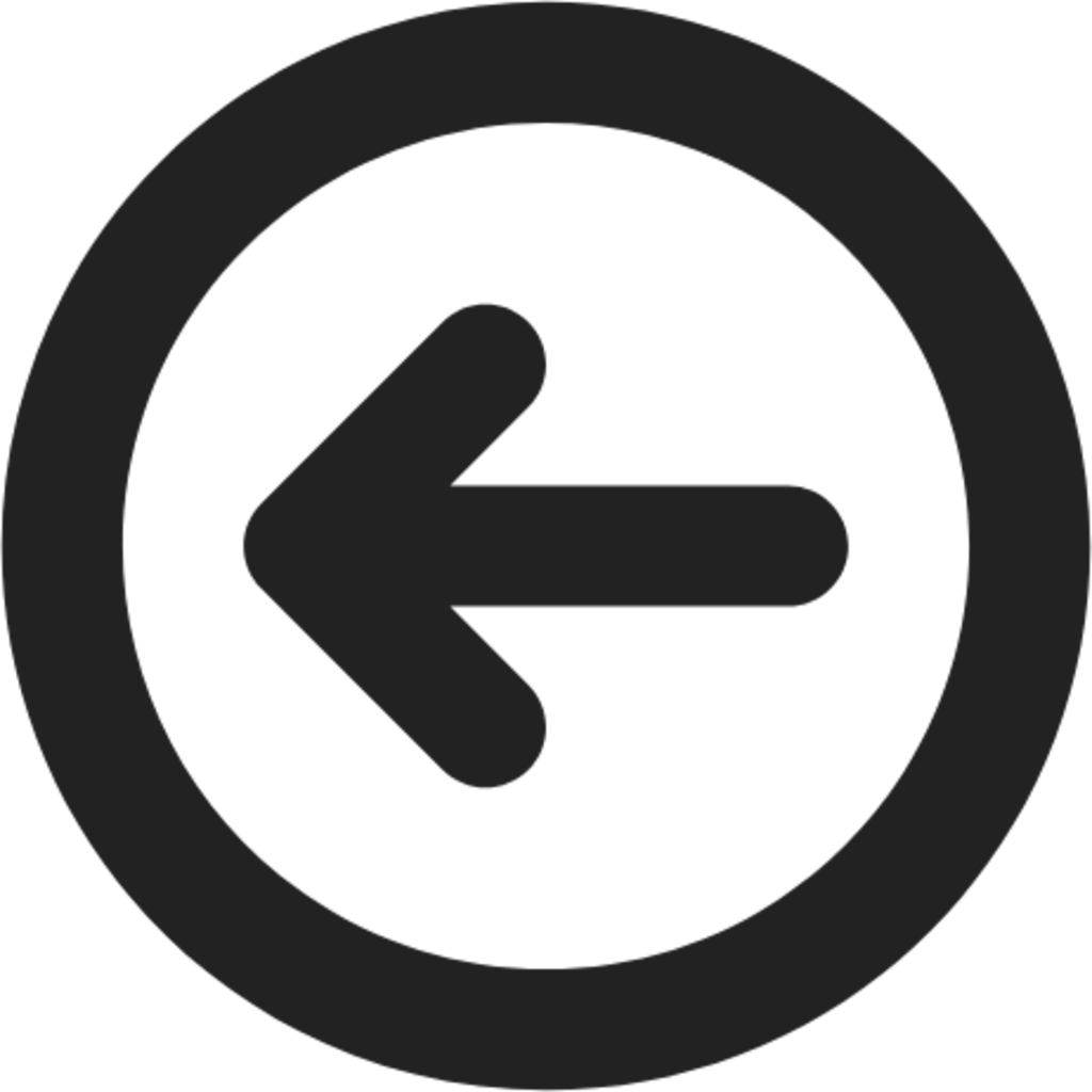 arrow left circle icon
