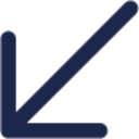 Arrow Left Down icon