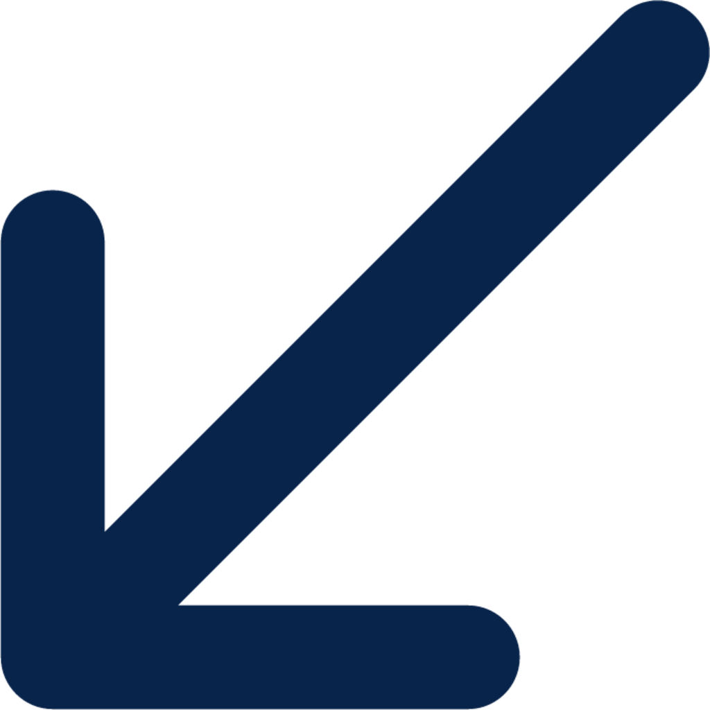 arrow left down line icon