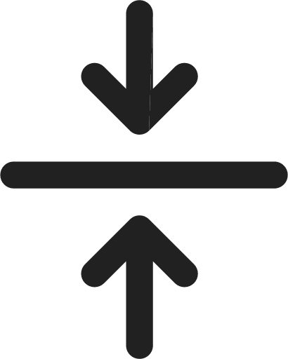 Arrow Minimize Vertical icon
