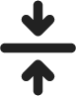 Arrow Minimize Vertical icon