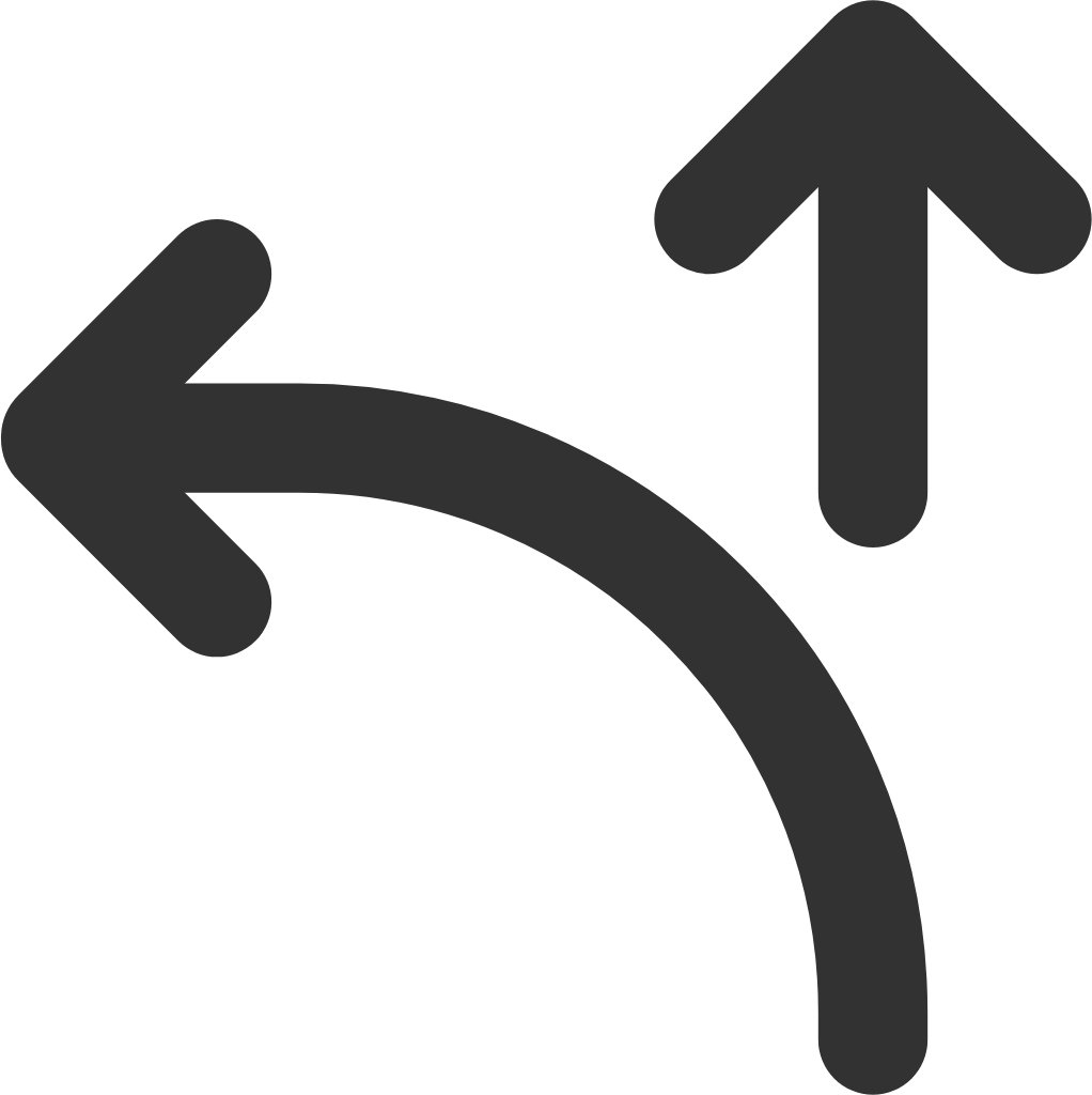 arrow ramp left icon