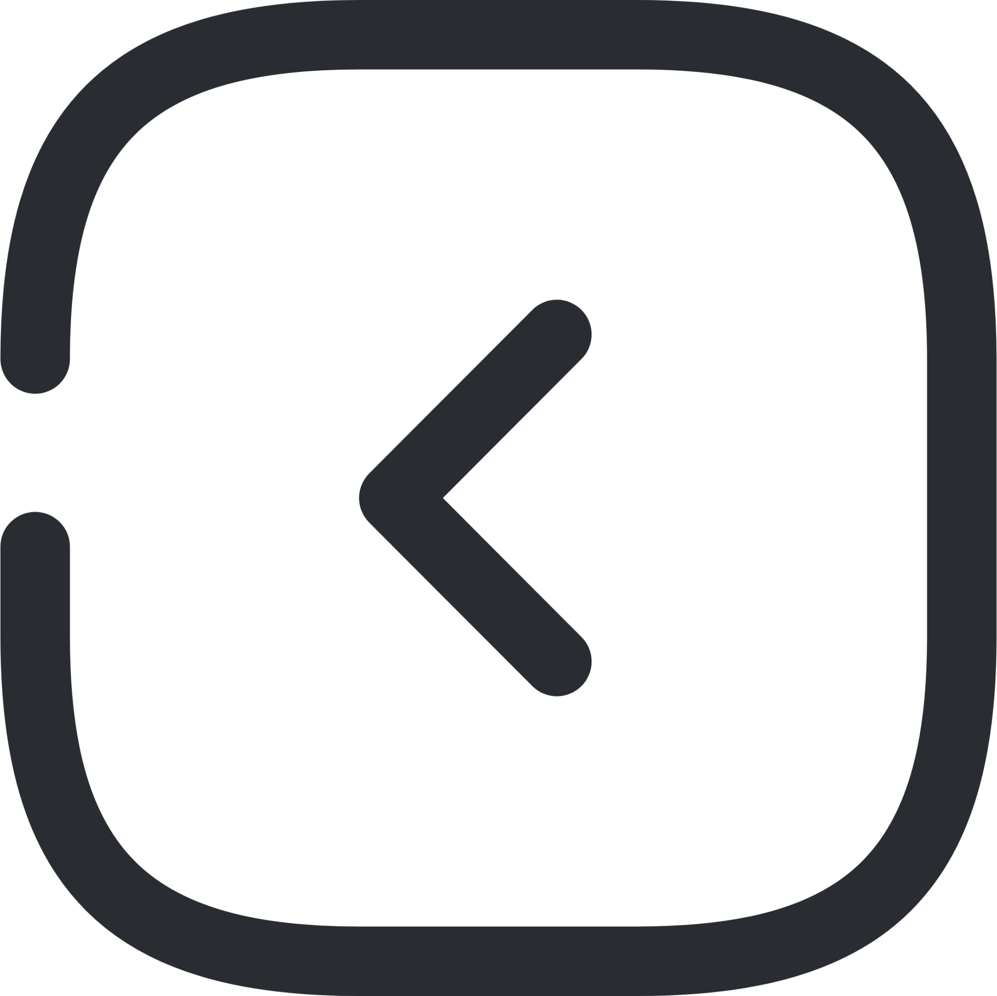 arrow square left icon