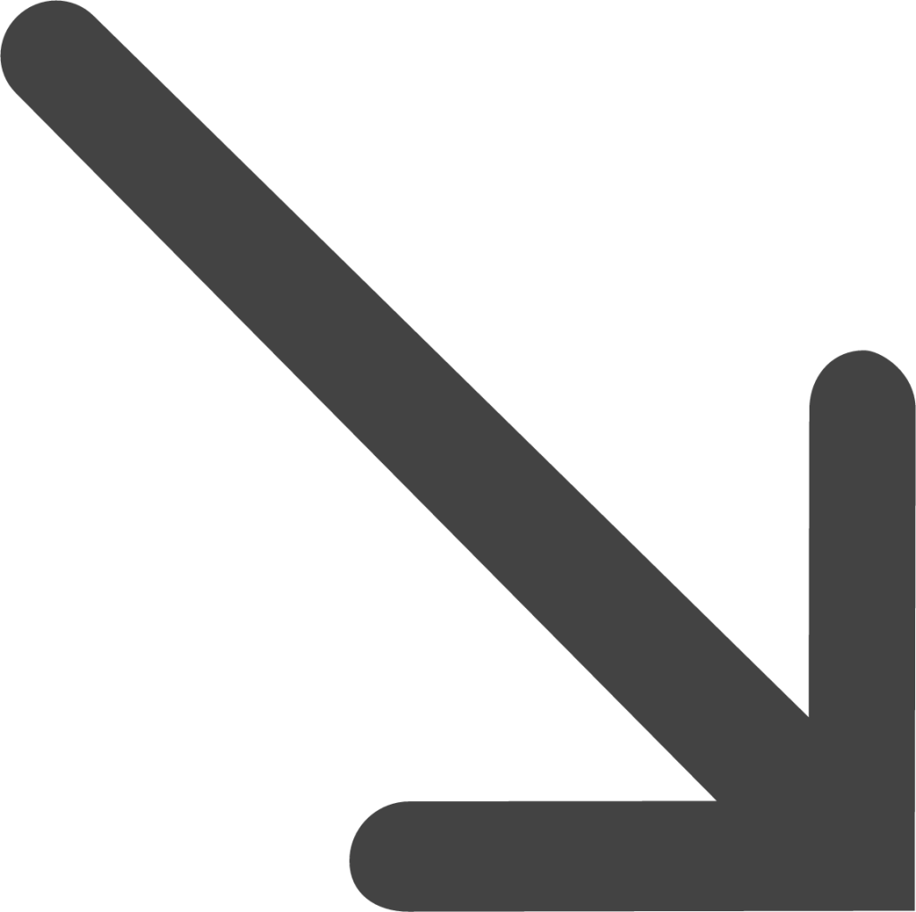 arrow thin right bottom icon
