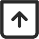 arrow up 3 square icon