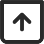 arrow up 3 square icon