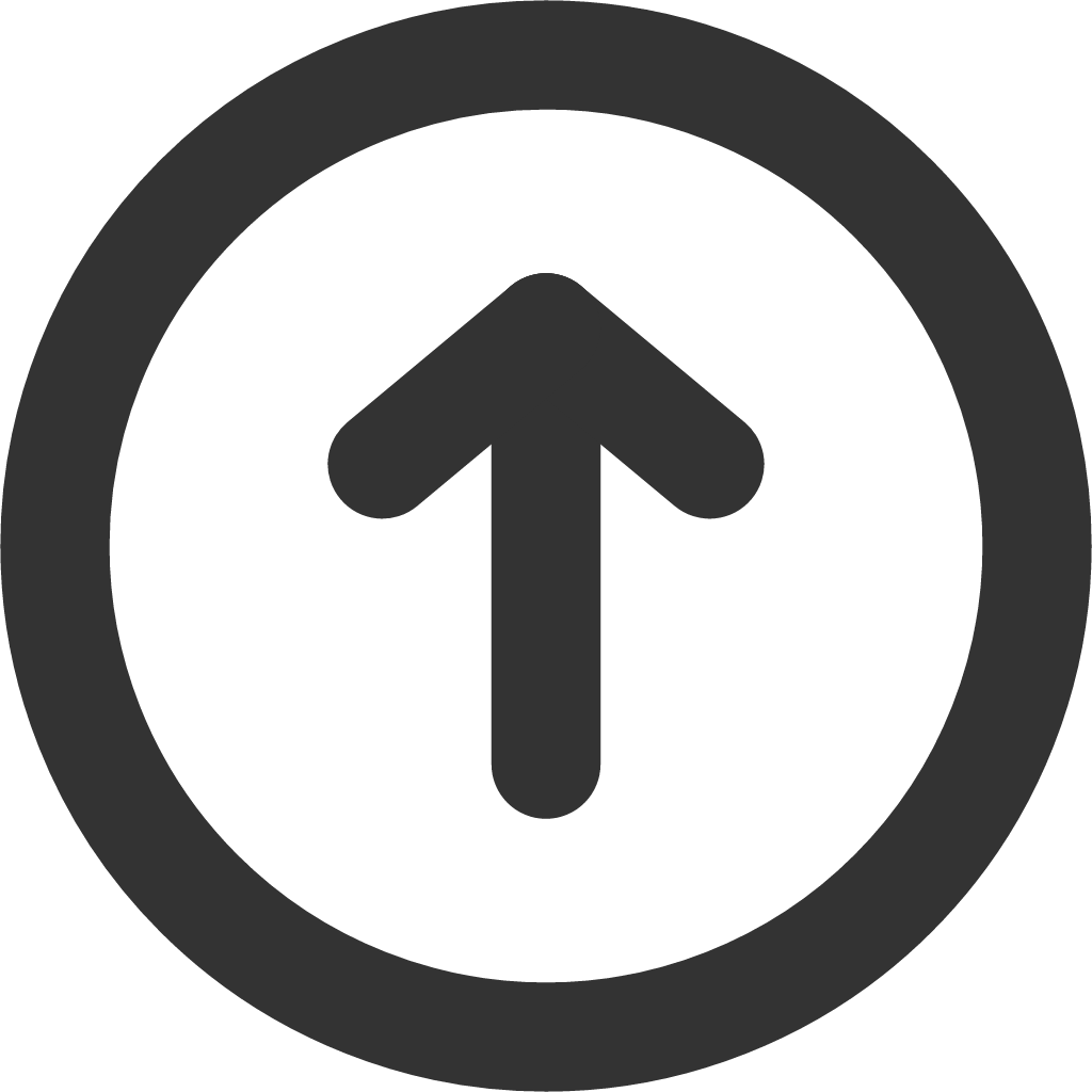 arrow up circle icon