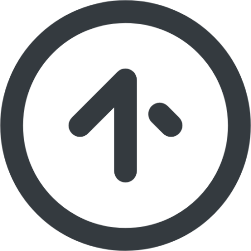 arrow up circle icon