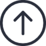 arrow up circle icon