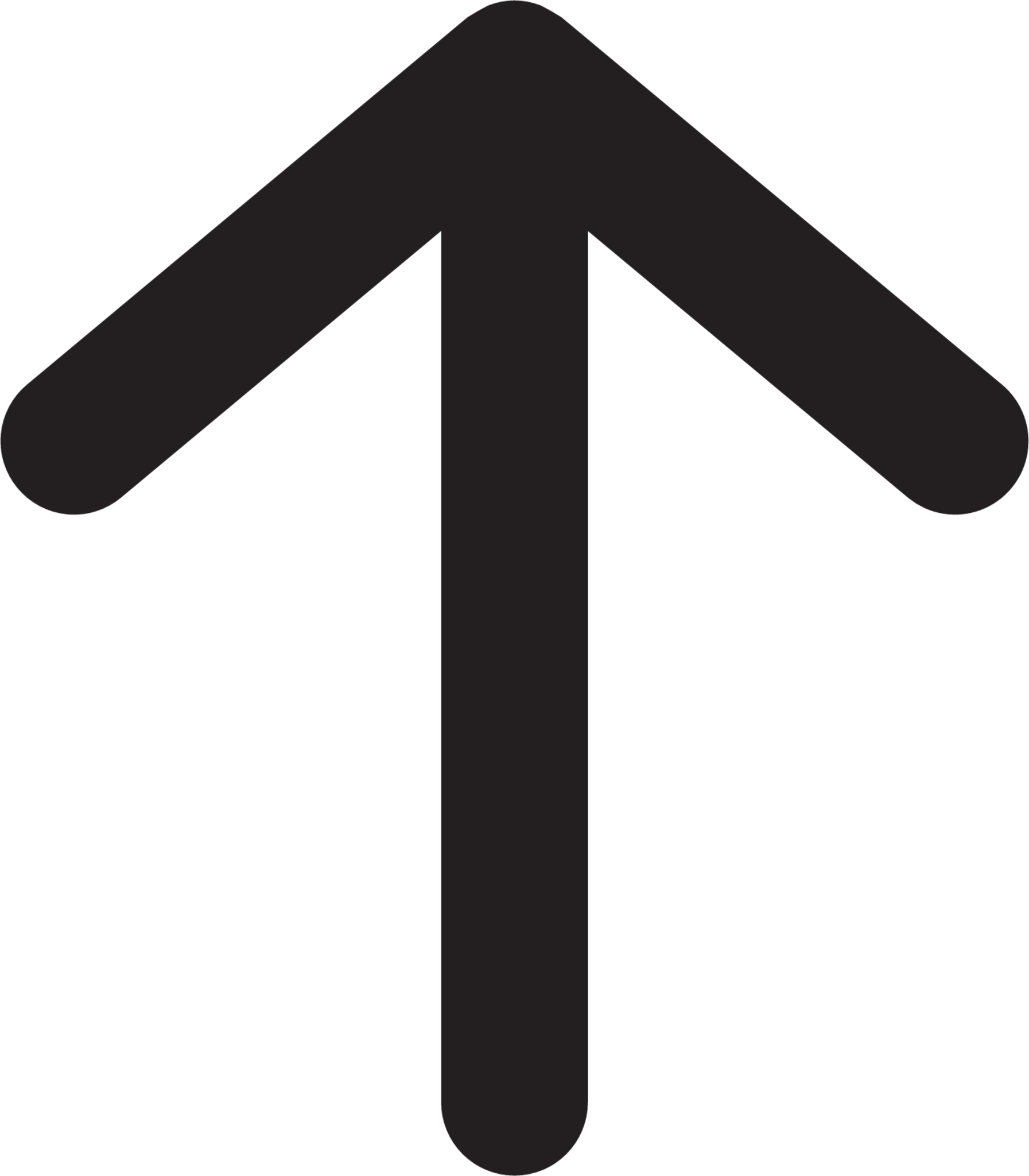 arrow upward outline icon