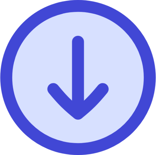 arrows down circle 1 icon