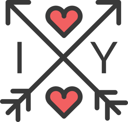 arrows hearts icon