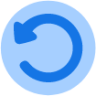 arrows rotate left circle icon