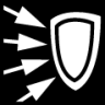 arrows shield icon