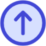 arrows up circle 1 icon